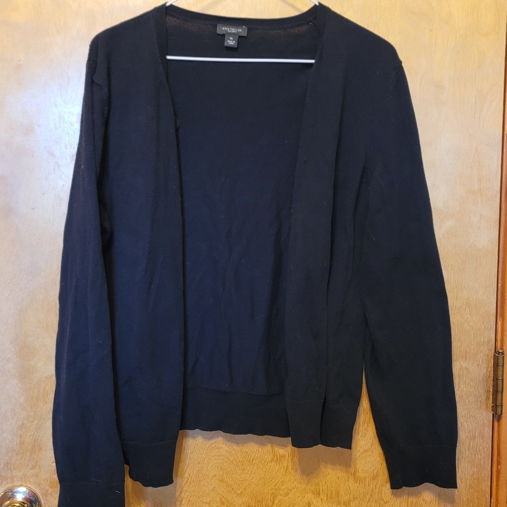 Ann Taylor Factory black cardigan XL